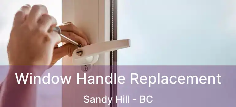 Window Handle Replacement Sandy Hill - BC