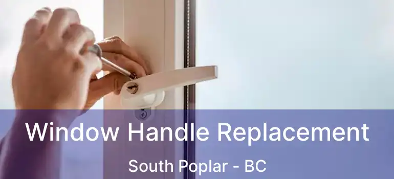  Window Handle Replacement South Poplar - BC