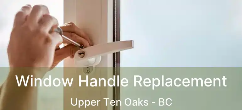  Window Handle Replacement Upper Ten Oaks - BC