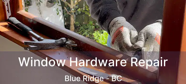  Window Hardware Repair Blue Ridge - BC