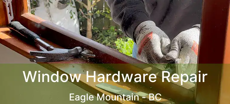  Window Hardware Repair Eagle Mountain - BC