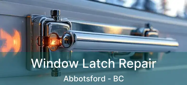  Window Latch Repair Abbotsford - BC