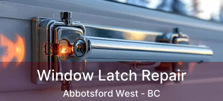  Window Latch Repair Abbotsford West - BC
