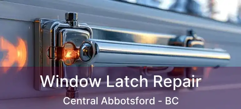  Window Latch Repair Central Abbotsford - BC