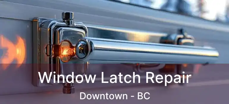  Window Latch Repair Downtown - BC