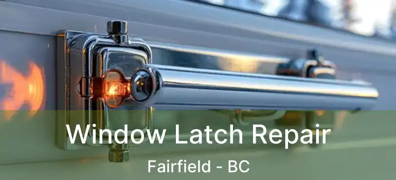  Window Latch Repair Fairfield - BC