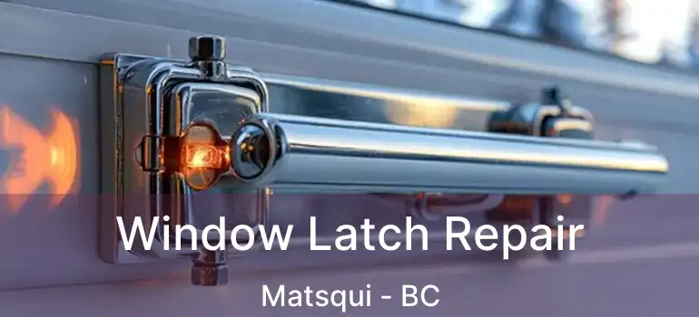  Window Latch Repair Matsqui - BC