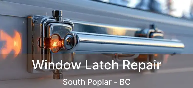  Window Latch Repair South Poplar - BC