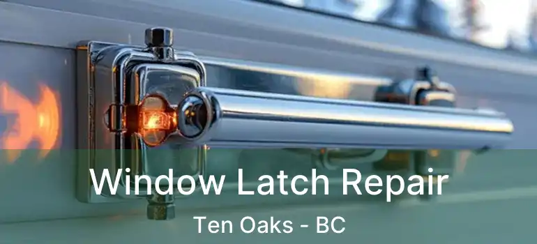  Window Latch Repair Ten Oaks - BC