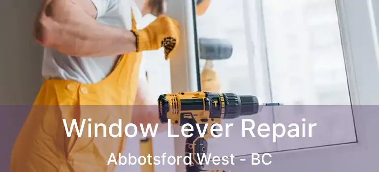  Window Lever Repair Abbotsford West - BC
