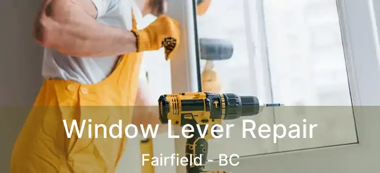  Window Lever Repair Fairfield - BC