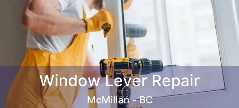  Window Lever Repair McMillan - BC