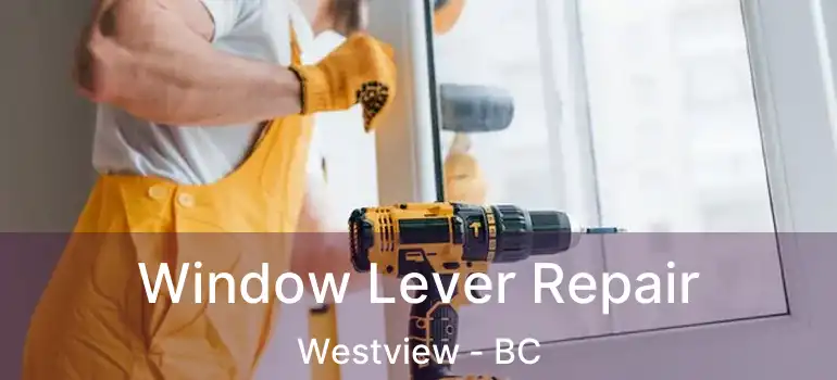  Window Lever Repair Westview - BC