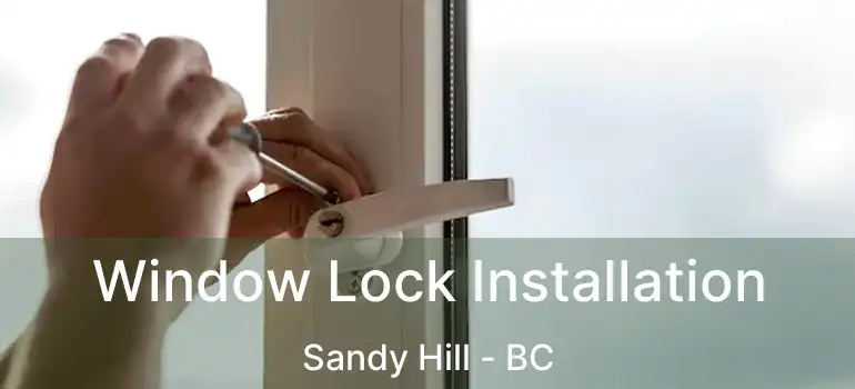  Window Lock Installation Sandy Hill - BC