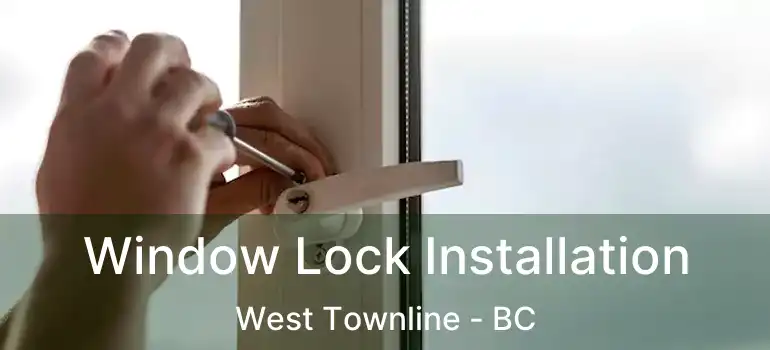  Window Lock Installation West Townline - BC