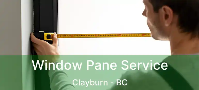  Window Pane Service Clayburn - BC