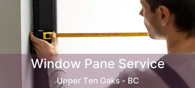  Window Pane Service Upper Ten Oaks - BC