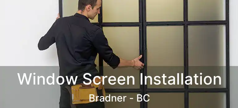  Window Screen Installation Bradner - BC