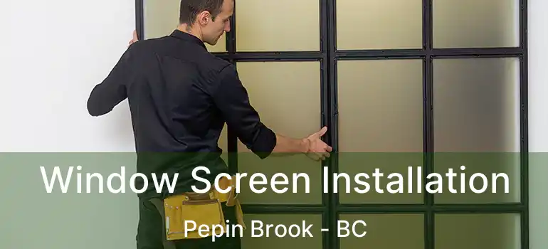  Window Screen Installation Pepin Brook - BC