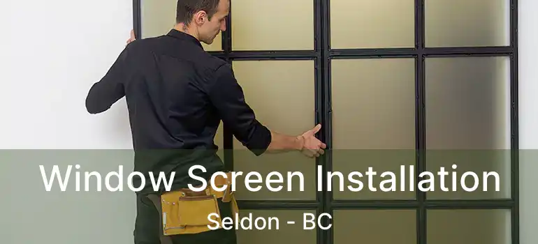  Window Screen Installation Seldon - BC