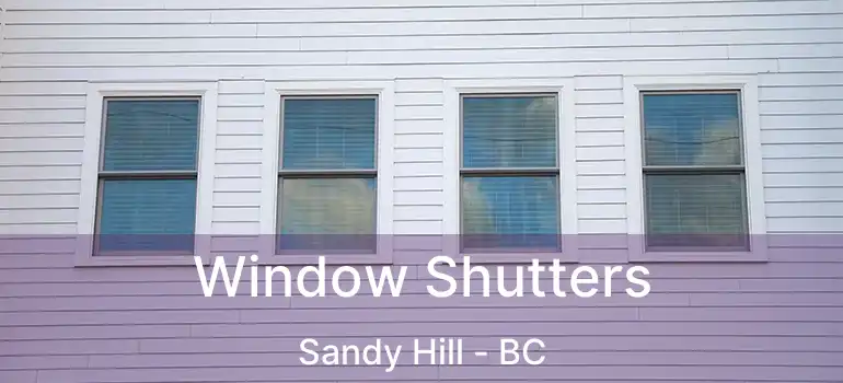  Window Shutters Sandy Hill - BC