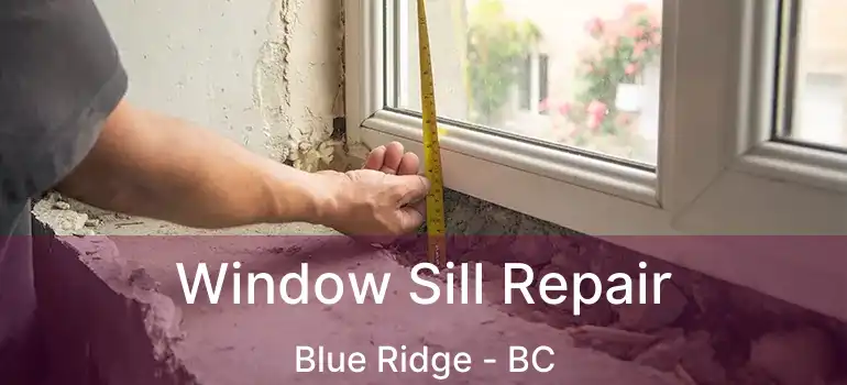  Window Sill Repair Blue Ridge - BC