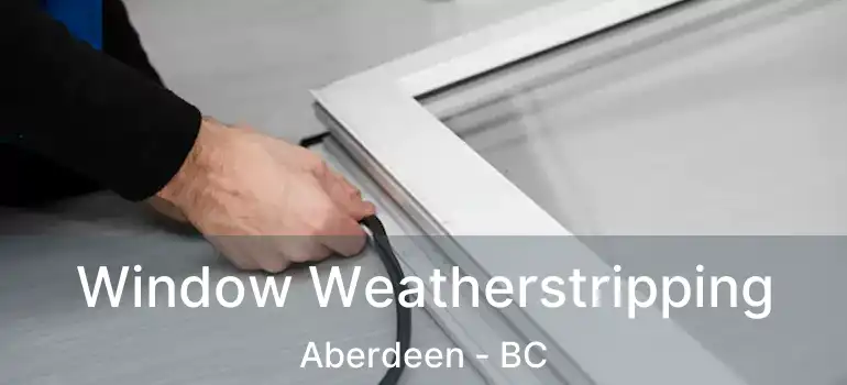  Window Weatherstripping Aberdeen - BC