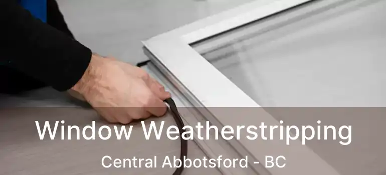  Window Weatherstripping Central Abbotsford - BC