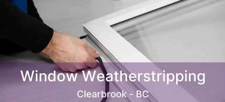  Window Weatherstripping Clearbrook - BC