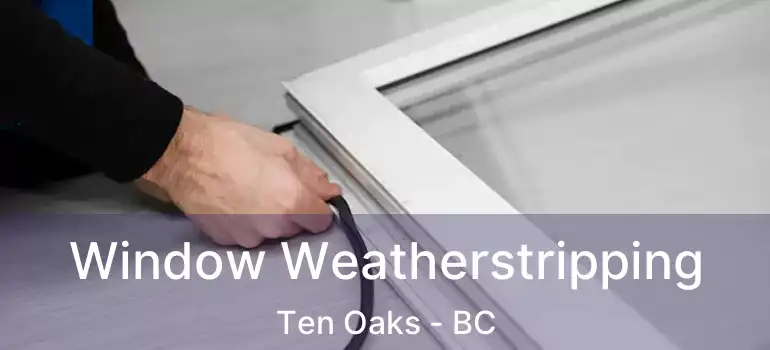  Window Weatherstripping Ten Oaks - BC